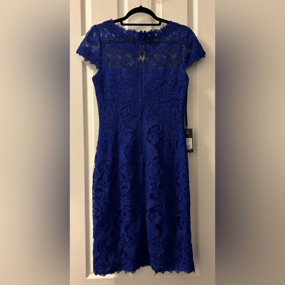 Blue Lace Formal Dress (Tadashi Shoji) - Picture 1 of 3